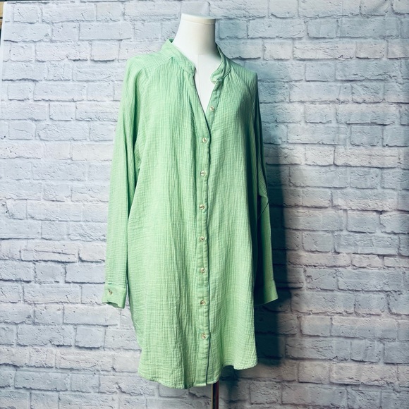 white birch Tops - White Birch button/cover up